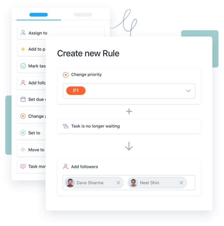 Automation tool in Asana.