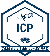 ICAgile Certified Professional (ICP) logo.