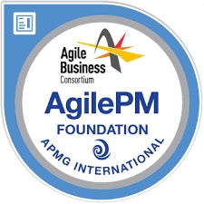AgilePM Foundation — APMG logo.