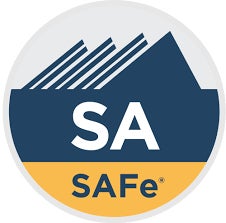 Certified SAFe Agilist (Scaled Agile) logo.