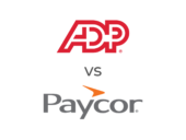 The ADP and Paycor logos.