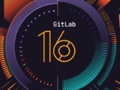 This screenshot shows the GitLab 16 landing page.