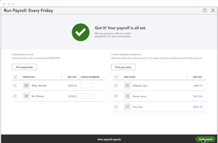 OnPay Vs QuickBooks Payroll 2024 Which One Is Better   Figure A QuickBooks Payroll 740x485 