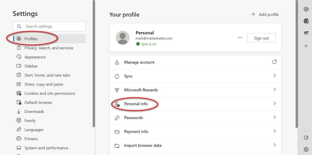 How to know what personal information Microsoft Edge knows about you