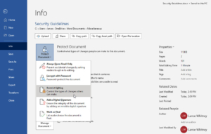 Different Methods To Secure Your Microsoft Word Documents