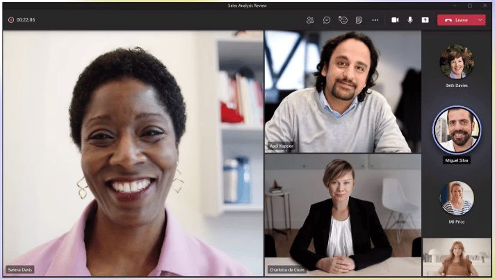Online meeting held through Microsoft Teams.