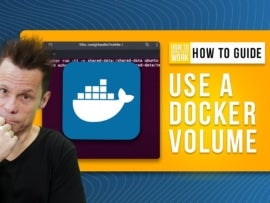 How to use a Docker volume.