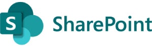 Microsoft SharePoint logo.