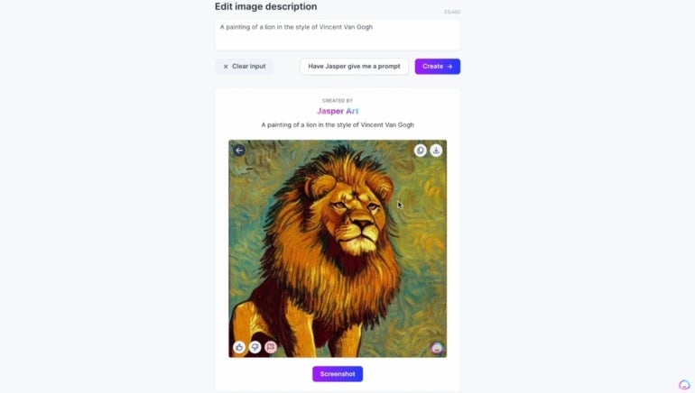 Users can leverage Jasper Art’s content creation tools to experiment with different art styles and generate images that are fine tuned to their needs.