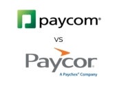 The Paycom and Paycor logos.