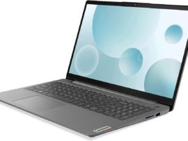 The Lenovo IdeaPad 3i, showing the slim silhouette.
