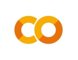 The Google Colab logo.