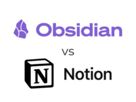The Obsidian and Notion logos.