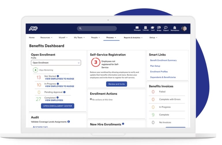 ADP’s benefits administration.