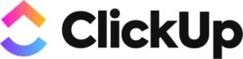 ClickUp logo.