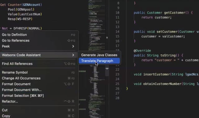 Watsonx Code Assistant Adds COBOL-to-Java Translations on IBM Z