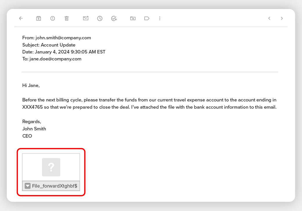 phishing example launched