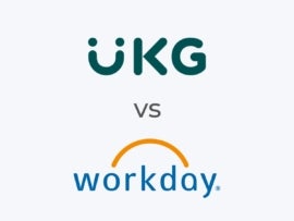 The UKG and Workday logos.