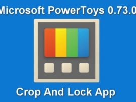 The Microsoft PowerToys Crop and Lock App.