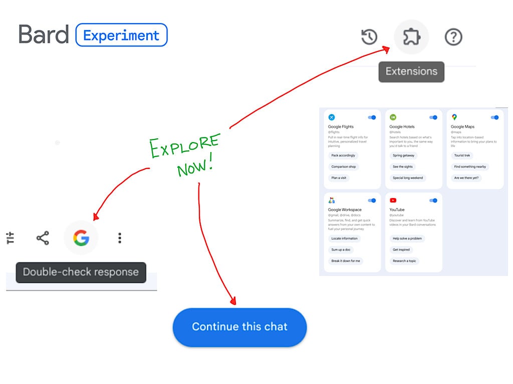 Google Bard Gets Expanded Search and Share Features