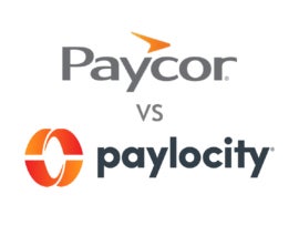 Versus logos of Paycor and Paylocity.