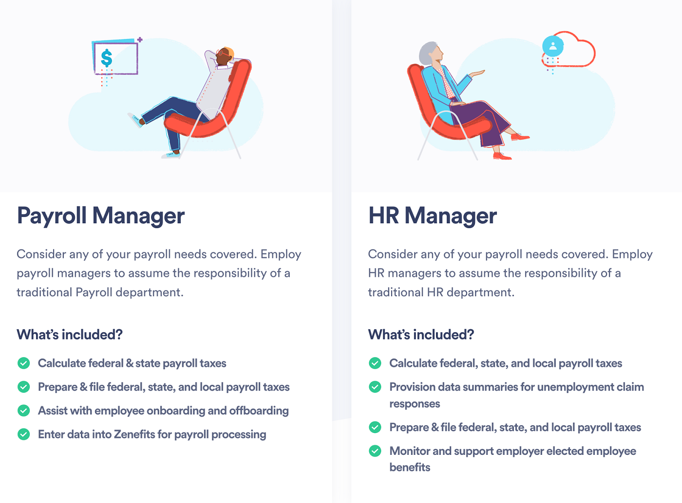 Zenefits example HR services