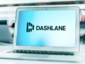 Dashlane Password Manager software on laptop.