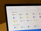 Google Workspace dashboard on laptop.