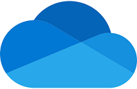 Microsoft OneDrive logo.