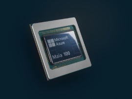 Image of Microsoft Maia 100 chip.