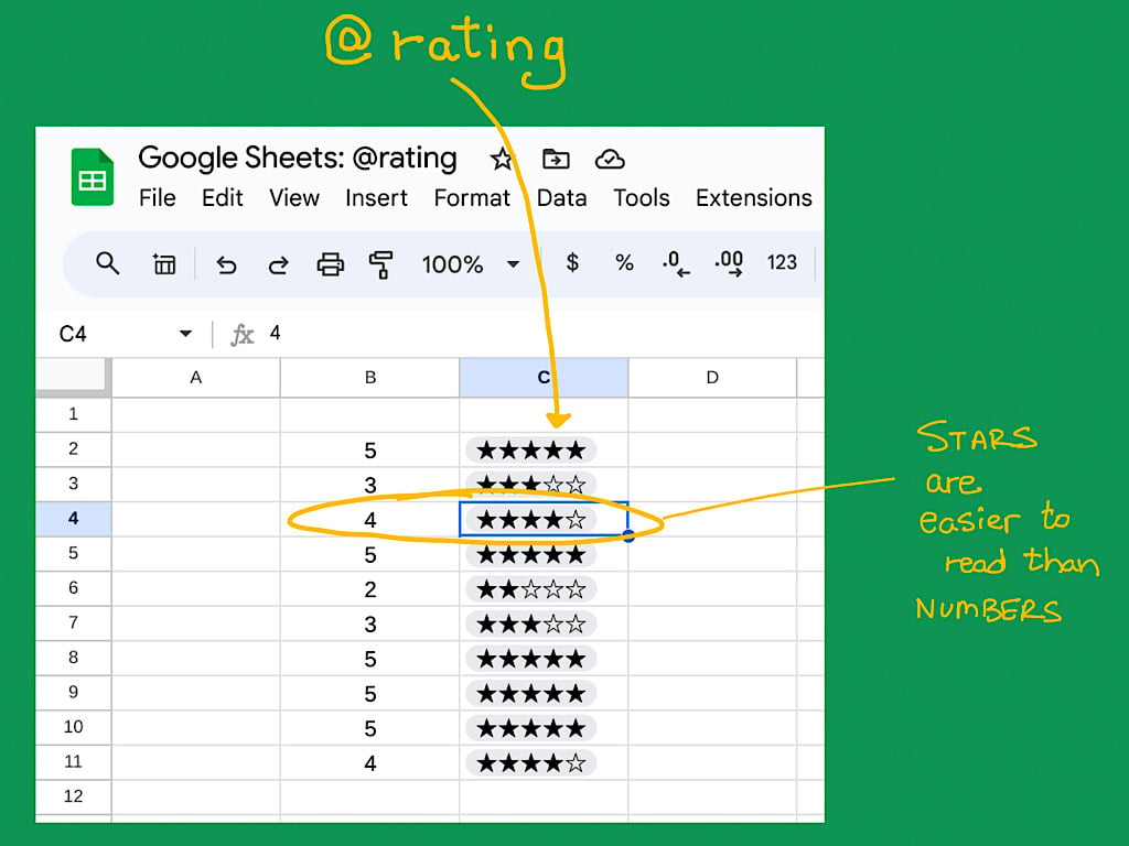 How to Use Stars in Google Sheets to Streamline Scoring