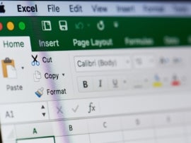 Microsoft Excel menu.