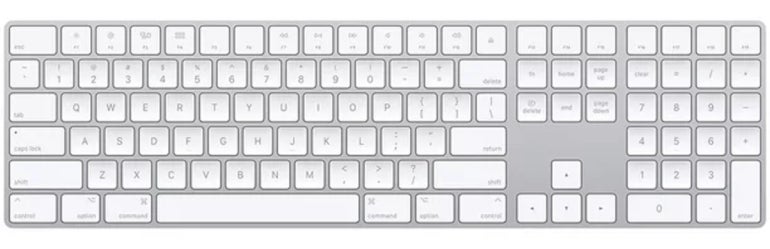 Apple Magic Keyboard with Numeric Keypad.