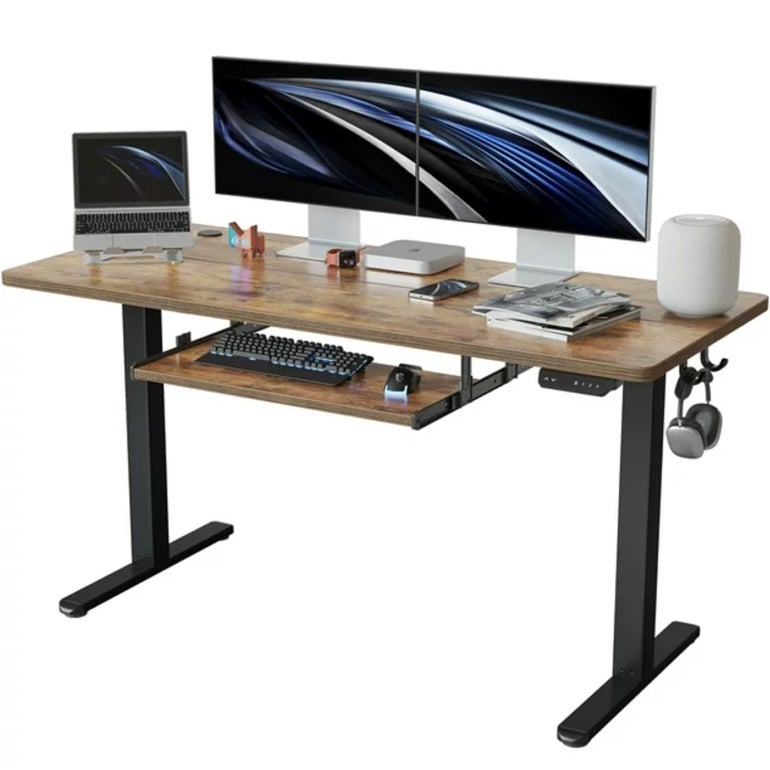 Fezibo adjustable standing ergonomic desk.