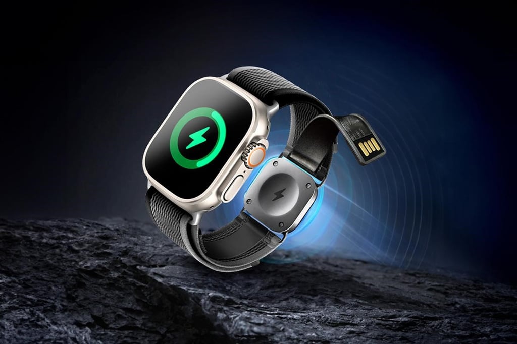 Charge Your Apple Watch With This MagSafe Built-in Charger PowerBand