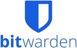 Bitwarden logo.
