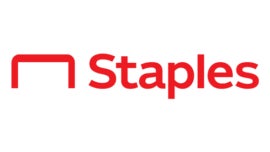 Staples logo.