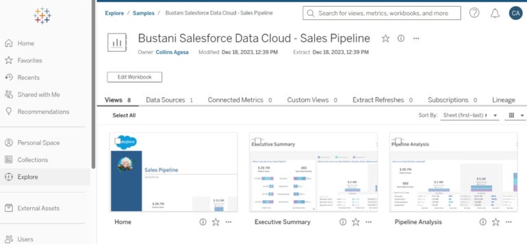 A project based on a Salesforce Data Cloud accelerator.