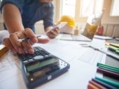 An engineer analyzing accounting data for his project.