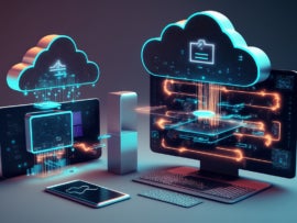 Visualization of devices connected to the cloud.