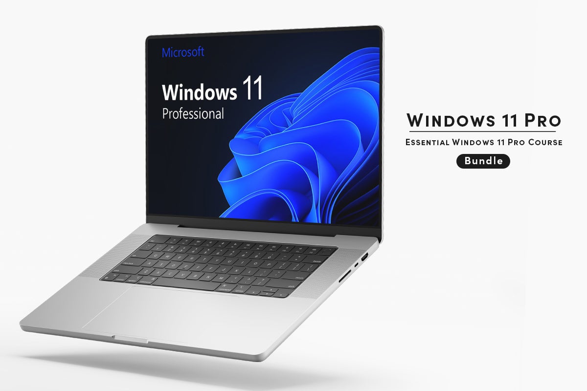 Promotional graphic for Microsoft Windows 11 Professional.