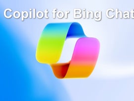 Copilot for Bing Chat inscription with logo.