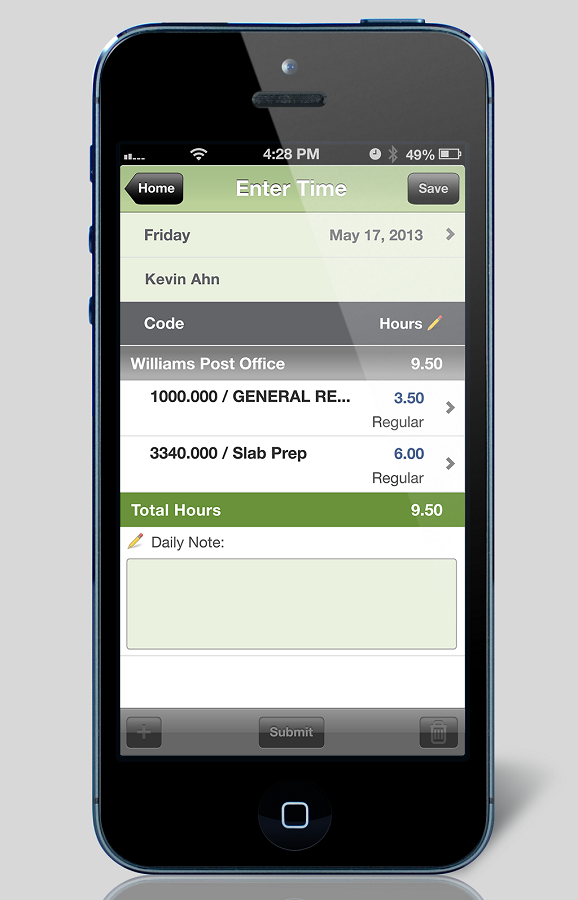Use Sage 100 Contractor Time Tracking for more accurate payroll.