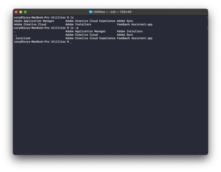 The ls command allows users to easily list files and folders in the current directory they’re browsing in the Terminal.