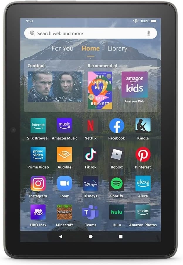 The Amazon Fire HD 8 Plus tablet.