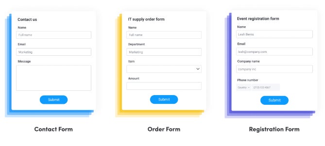 monday work management custom forms help gather project requirements.