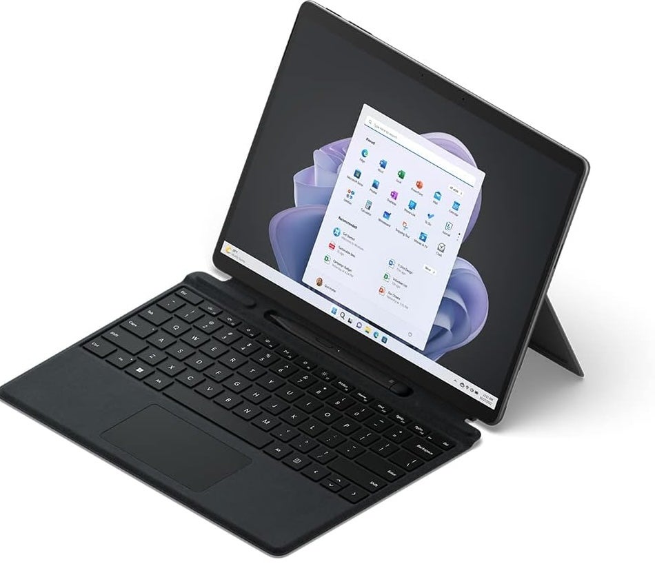 Microsoft Surface Pro 9. Accessories (case and keyboard) sold separately.