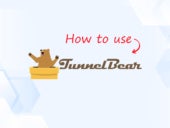 How-to graphic featuring the TunnelBear logo.