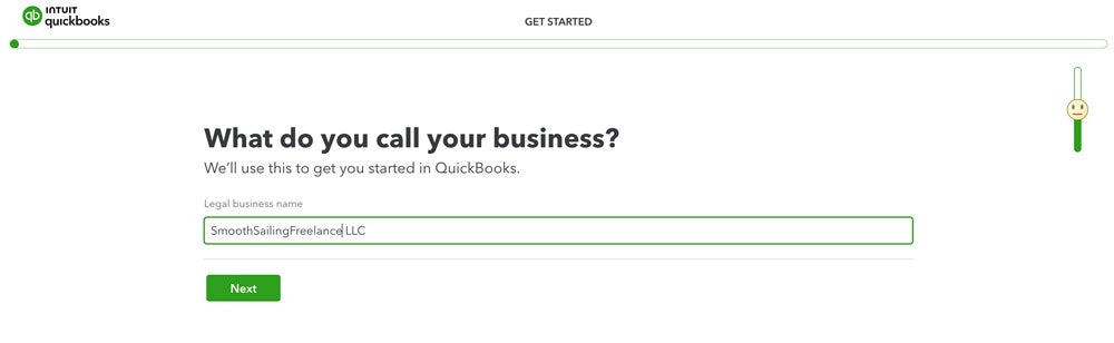 QuickBooks' setup wizard asks you basic questions about your business to help you get your dashboard set up as quickly as possible.