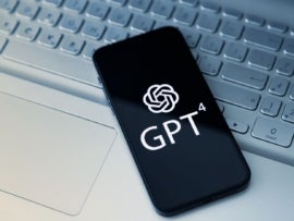 OpenAI's GPT-4 logo on mobile screen